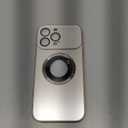 MAKAVO Magnetic for iPhone 16 Pro Max Case, Compatible with MagSafe, Built-in Camera Lens Protector, Logo View, Military Grade Drop Protection Phone Cover, Desert Titanium