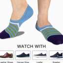 COOPLUS Mens No Show Socks Cotton Low Cut Non Slip Casual Socks Invisible Flat Boat Socks (8 Pairs) (One Size)