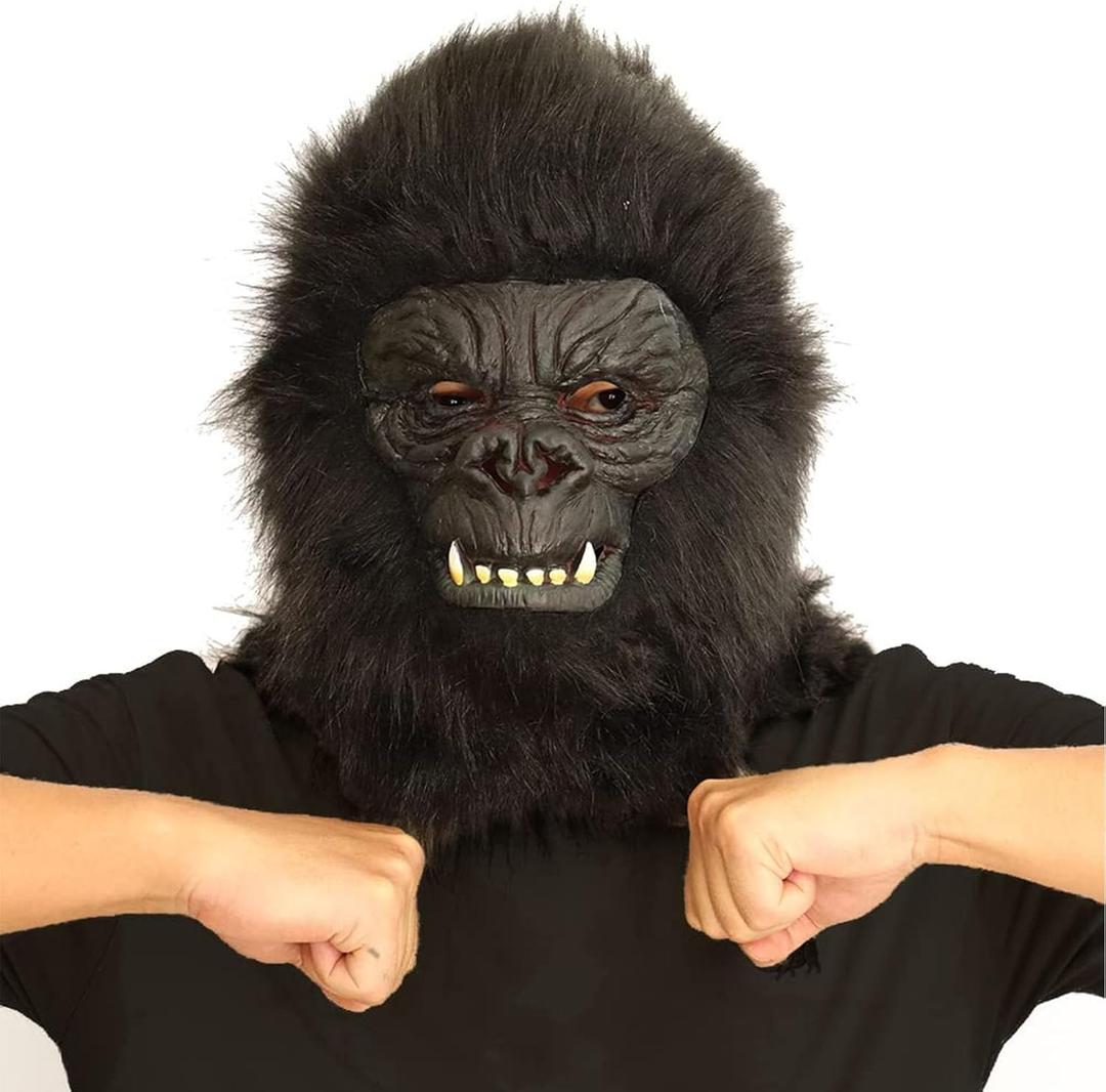 Animal Gorilla Head Mask Ape Novelty Halloween Dressing Up Costume For Party Props