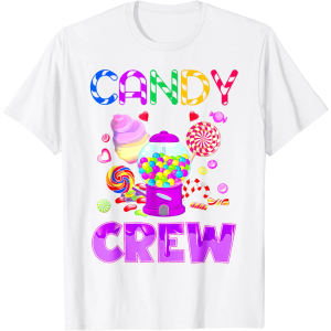 Candy Land Candy Crew Decorations Sweetie Candy Squad T-Shirt, Size: L