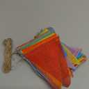 2 Sets 13FT Colorful Pennant Banner Triangle Banner Flags Rainbow Linen Twine Burlap String Streamer Bunting Garlands Accessories for DIY Celebration Birthday Wedding Holiday Party Decoration