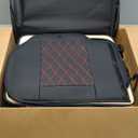 MIROZO Seat Covers, Waterproof Seat Cover Vehicle Cushion Cover Breathable Universal Fit for Most Sedan, Truck and SUV for Tacoma Rogue CX5 Chevy (5PCS Full Set, Black Red)
