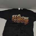 Melanin Vibes only Vibing Brown Color Graphic T-Shirt (Small, Black)