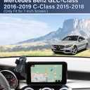 PZK Car Phone Holder for 2016-2019 Mercedes Benz GLC / 2015-2018 Mercedes Benz C-Class Accessories 7-Inch Screen Fixed Clip Auto Lock Car Phone Mount 360 Rotation Fit iPhone & 4.0-7.0'' Smartphones