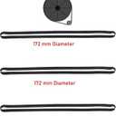 10 x 3 Pieces Turntable Belt Machine Recorder Rubber Belt for Repair Replacement Maintenance Most Kinds of Belt-Driven Turntables, 172MM