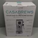 CASABREWS CM5418J Espresso Machine 20 Bar, Professional Espresso Maker with Milk Frother Steam Wand, Stainless Steel Cappuccino Latte Machine with 34oz Removable Water Tank and Touchscreen, Silver