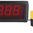Countdown Timer,10 Seconds LED Digital Display Timer,with Remote Control,for Mall Promotion,Advertising(US)