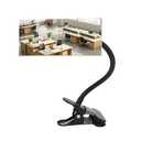 StartFine Clip On Security Mirror Convex Desk Office Cubicle for Personal Safety Desk Rear View Mirror Monitor Computer to See Behind You Flexible Gooseneck (Rectangle 6.69"x2.95" Frameless)