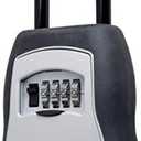 Master Lock Key Lock Box for House Keys – Outdoor Portable Combination Lockbox with Resettable 4 Digit Code, Weather Resistant Durable Metal Body, Holds 5 Keys, 5400D Black