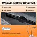 HULADAED 28''+14''+8'' Windshield Wipers Replacement for Toyota Prius C 2019-2012,Silicone Front Rear Wiper blades for MY Car-All Weather & Quiet(3 PACK)