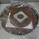 12" Lazy Susan Turntable Organizer for Table Top, Round Wooden Lazy Susan for Cabinet, Farmhouse Decorative Tray for Coffee Table, Kitchen Organizer Countertop, Center Piece Decor, Rustic Brown