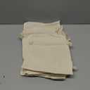 TOPDesign 10-Pack 10” x 12” Reusable Produce Bags, Muslin Bags with Drawstrings for Shopping & Storage, 100% Natural Cotton Bags, Washable, Biodegradable, Food Safe