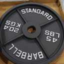 CAP Barbell 2-Inch Olympic Grip Plate, 45-Pounds