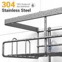 AKTECKE Shower Caddy Hanging Bathroom Organizer: Rustproof Shelf for Inside Shower - No Drilling Racks Over Showerhead - Bath Shelves for Shampoo Soap