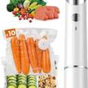 Portable Vacuum Sealer for Food, 10 Reusable Sealer Bags with 60kPa Powerful Handheld Vacuum Sealer Machine, Seal Meal Saver, Cordless Compact Food Sealer for Freezer, Microwave