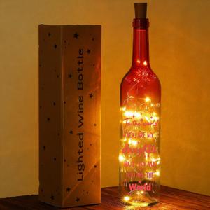 Umigy Best Daughter Gifts Wine Bottle with Cork Lights Gifts for Daughter from Mom and Dad Light up Lamp Decor Daddy's Little Girl LED Glass Waterproof Cork Light for Home Birthday Holiday Decor