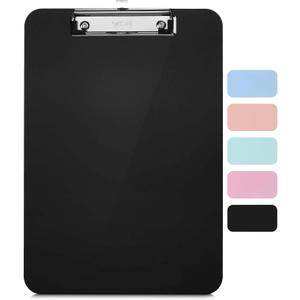 Mr. Pen- Plastic Clipboard, Letter Size, Black, Clipboard Plastic, Low-Profile Metal Clip with Retractable Hanging Hole