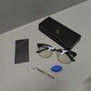 Blue Light Blocking Glasses Vintage Half Frame UV Clear Lens Anti Eyestrain Computer Gaming Glasses for Women Men