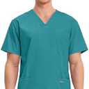 Cherokee Men's V-Neck Top Traditional fit with 4 Pockets, Ultra Soft, Durable, Fade Resistant, 2-Way Stretch Fabric - WW695.  3XL