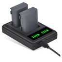 Pickle Power NB-2L NB-2LH Battery 2 Pack and LED Dua Charger for Canon Digital Rebel XT XTi PowerShot G7 G9 S70 S80 S60 S50 S30 S40 S45 DC420 DC410 EOS 400D 350D VIXIA HF R10 Elura 40 50 60