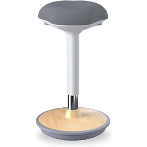 Standing Stool,Ergonomic Standing Desk Chair - Height Adjustable 23.2-33 Inch with Wobble Motion and Non-Slip Base, Swivel Rocking Stool for Office, Classroom, Home Use (Grey)