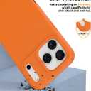 2 x Compatible with iPhone 17 Pro Max Case, Shockproof Liquid Silicone Protective Phone Case with Soft Anti-Scratch Microfiber Lining Ultra Slim Drop Protection Phone Cover (Orange)