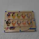 2 in 1 Double Side Magnetic Color and Number Maze, Montessori Magnetic Alphabet Maze Board Toys 3-5 Years Old, Wood Magnet Puzzle Learning Counting Matching Toys for 3 4 5 Todders Kids Girls Boys