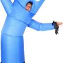 LookOurWay Inflatable Tube Man | Funny Inflatable Costume Adult for Halloween | Viral Adult Inflatable Costume for Men & Women | Group or Couples Costumes | Blue