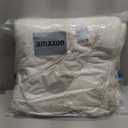 Puffy White Feather Comforter King Size with Feathers Down Fiber Filled, All Season Feather Duvet Insert, 100% Cotton Luxury Hotel Collection, 8 Corner Loops (White Coffee Piping)