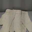 Fesciory Christmas Stockings, 6 Pack 18" Large Knit Stocking & Decor for Family Holiday Xmas Party Gift, Ivory White