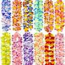 FreshDear 12 Counts Hawaiian Leis Bulk,leis for luau party,hawaiian leis for adults,beach party favors for adults,Summer Beach Vacation,Theme Party Decorations
