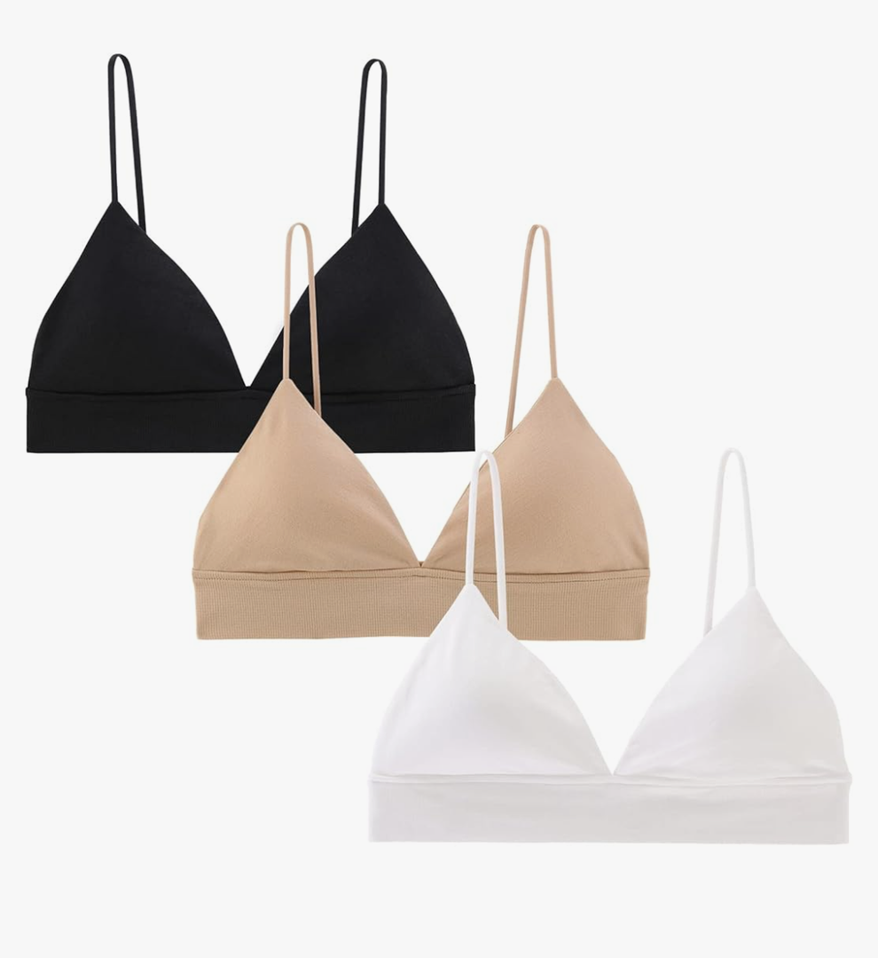 INIBUD Bralette for Women Triangle Cups Removable Padded Wire Free Pull On Closure
50+ bought in past month M INIBUD Bralette for Women Triangle Cups Removable Padded Wire Free Pull On Closure
50+ bought in past month M