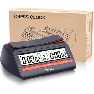 [2023 New] Xflyee Chess Clock - Digital Chess Timer, Portable Timer for Board Games and Chess with Bonus and Delayed Countdown Function