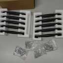 TUNNY 10 Pack Cabinet Handles-5"/128mm Screw Spacing Matte Black Furniture Hardware Handles for Kitchen Cabinets Bedroom Dresser Wardrobe Cabinet Pulls