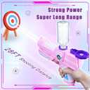 Electric Water Gun, Ultimate Battle Blaster Water Guns with Dual Nozzles High Capacity Automatic Squirt Guns Summer Outdoor Beach Swimming Pool Party Toy for Adult and Kids (Pink, 1P Pink)