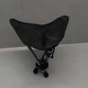 REDCAMP Ultralight Camping Stool with Retractable Legs, Portable 3 Legged Tripod Camping Stools for Adults Fishing Backpacking Hunting, Black