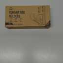 No Adhesive Heavy Duty Curtain Rod Holders with Wide Hook, 5X Stronger Than Adhesive Curtain Rod Hooks,Tension Curtain Rod Bracket for Wall with Pin Guide, Curtain Wall Mount (4 Pack, for 1.25" Rods)