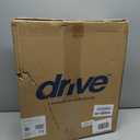 Drive Medical RTL12027RA 2-in-1 Raised Toilet Seat with Removable Padded Arms, Standard Seat