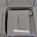 Lutron Diva Smart Dimmer Light Switch for Caseta Lighting (Lutron Smart Hub Required), for LED Lights, 150W, Single-Pole/3-Way, No Neutral, White (DVRFW-6L-WH-A)