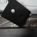 facka Adjustable TV Tray Table with Rounded Metal Corners, C-Shaped Snack Table for Couch, Sofa, Bed or Chair, Small Space Side Table for Eating, Dinner, or Laptop Use (15.8*11.8 inch)