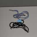 CACOE Phone Lanyard-2 PCS Adjustable Neck Strap,Universal Crossbody Multifuctional Cell Phone Lanyards Compatible with Most Smartphones(Black+Light Blue)