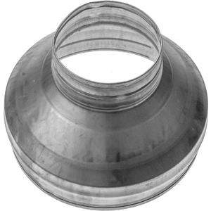 Repa Market 8" to 3" Inch Duct Reducer/Increaser – Galvanized Steel Vent Pipe Adapter HVAC & Dryer Vent Systems – Round Metal Coupling Connector for Exhaust Fans, Bathroom Ventilation, Kitchen Hoods