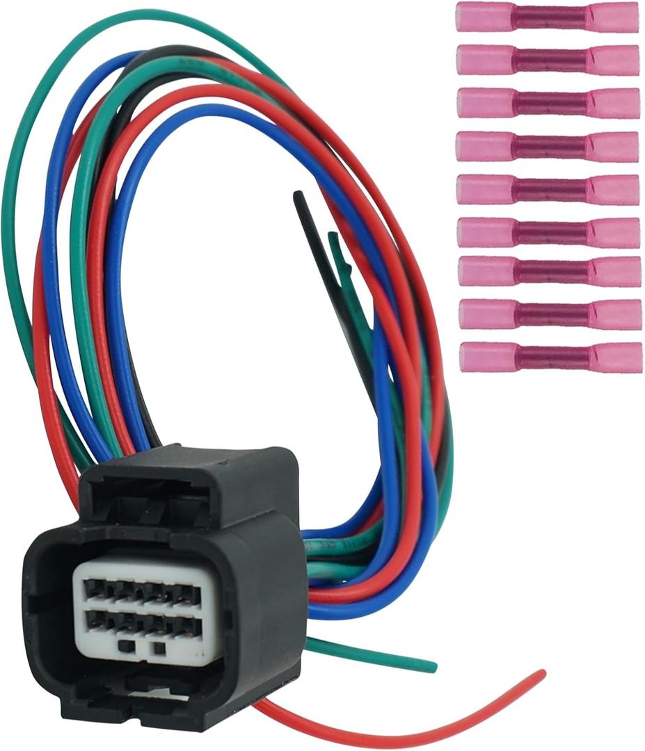 8 Wires Front Headlamp Headlight Connector Wiring Harness Pigtail Plug for 2017-2022 Honda CR-V 2018-2022 Accord Replaced OE 7283-2764