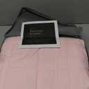 Kivik Weighted Blanket 15 lbs for Adults, Minky Dot Heavy Blankets, Microfiber Reversible Weighted Throw Blankets for All Seasons, Machine Washable, 60"x80" Queen Size, Pink