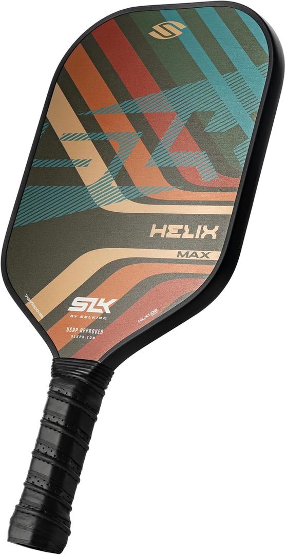 Selkirk Sport SLK Helix Pro Pickleball Paddle | Thermoformed Carbon Fiber Pickleball Paddles with Carbon Fiber & Fiberglass Hybrid Face | Unmatched Control (Grooves)