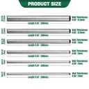 YTKavq 3/4"OD 304 Stainless Steel Tubing, 1.5mm Wall Thickness, 12 Inch Length Round Metal Tube for Industrial, Automotive, and Plumbing Applications(2 Pac)