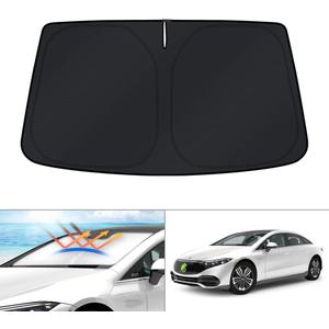 KUST Windshield Sun Shade for Mercedes-Benz EQS Accessories 2022-2024 2025 Sunshade Window Sun Visor Protector Foldable Blocks UV Rays Keep Your Car Cooler
