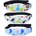 3 Pcs Baby Head Support Band for Stroller Car Seat Neck Relief Strap Headrest for Sleeping Traveling Head Holder for Toddler Kids Children Child Baby Infant