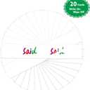 Black Tabletop Desktop Pocket Chart with Bonus 20X Dry Erase Cards. Double Sided and Self-Standing (13 X 12)