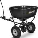 AugFir Tow Behind Broadcast Spreader, 130 LBS Capacity Lawn Fertilizer Spreader for Riding Mower, ATV, UTV & Tractor, 12 FT Spread Width Pull Behind Spreader Seeder for Grass Seed, Salt, Ice Melt